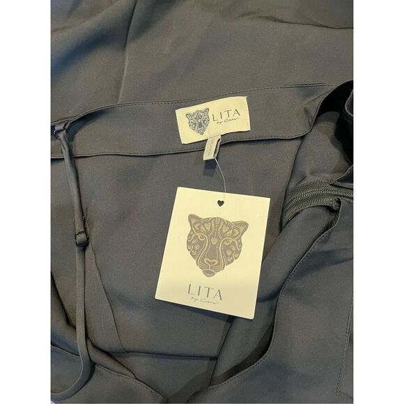 LITA by Ciara Black Silk Slip Dress XL Revolve - Picture 10 of 13